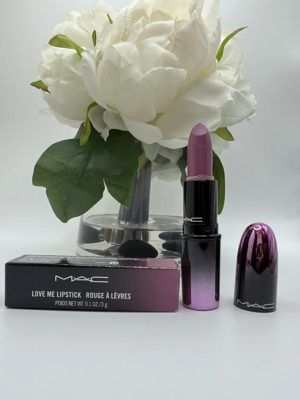 MAC Love Me Lipstick 412 PURE NONCHALANCE Full Size 0.1 Oz New In Box